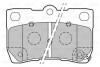 Гальмівні колодки дискові LEXUS GS/IS "2,2-4,3 "R "05-13 301888