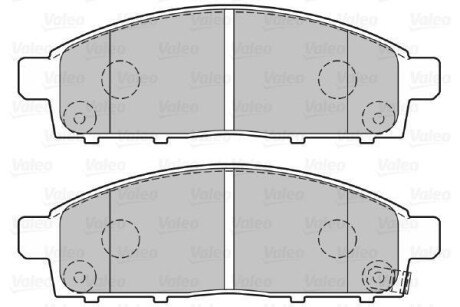 Гальмівні колодки дискові MITSUBISHI L200 "2,4-2,5 "F "05>> Valeo 301893 (фото 1)