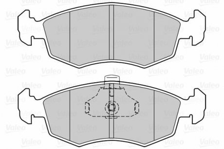 Гальмівні колодки дискові FIAT Doblo "1,2-1,9 "F "01>> Valeo 302023