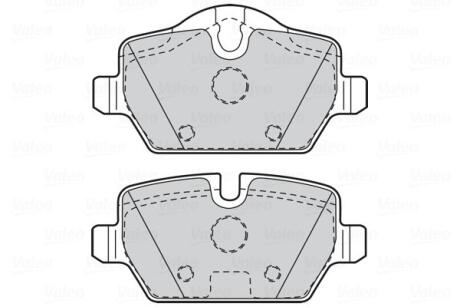 Гальмівні колодки First BMW 1/3 "R "04-13 Valeo ="302051" (фото 1)