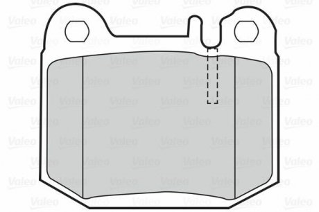 Гальмівні колодки дискові MERCEDES M-Class &quot;2,7-5,5 &quot;R &quot;98-05 Valeo 302053 (фото 1)