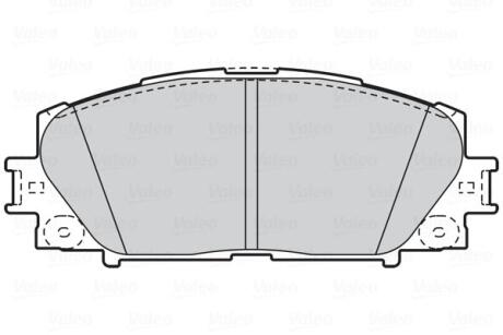 Гальмівні колодки First TOYOTA Yaris "F "05-20 Valeo ="302076" (фото 1)