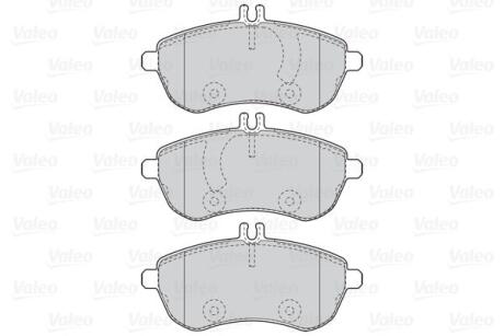 Гальмівні колодки First MB C-Class/E-Class/SLC/SLK &quot;F &quot;07&gt;&gt; Valeo ="302088" (фото 1)