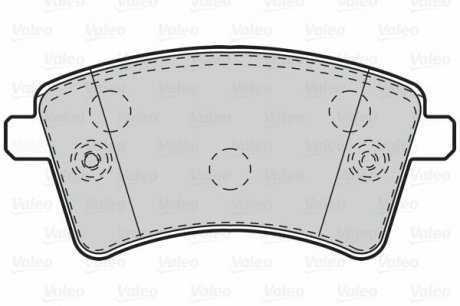 Гальмівні колодки дискові MERCEDES/RENAULT Citan/Kangoo "1,2-1,6 "F "08>> Valeo 302108 (фото 1)