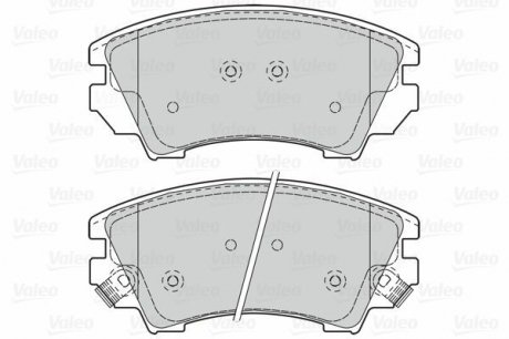 Гальмівні колодки дискові CHEVROLET/OPEL Malibu/AstraJ/Cascada/InsigniaA/Zafira &quot;1,4-2,4 &quot;F &quot;08&gt;&gt; Valeo 302117 (фото 1)