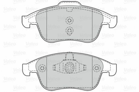 Гальмівні колодки дискові RENAULT Clio/GrandScenic/Laguna/Megane/Scenic "1,2-2,0 "F "07>> Valeo 302128