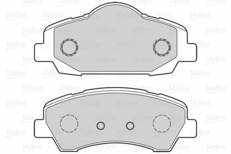 Гальмівні колодки дискові CITROEN/PEUGEOT C4/301/308 "1,2-2,0 "12>> Valeo 302155