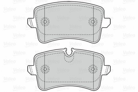 Гальмівні колодки дискові AUDI A4/A5/Q5 "1,8-4,2 "R "07>> Valeo 302157 (фото 1)