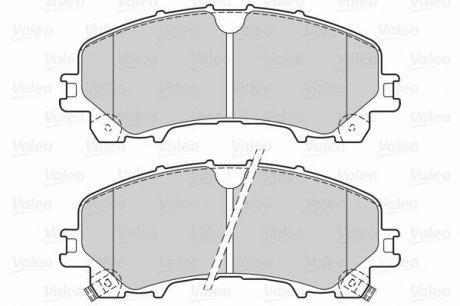 Гальмівні колодки дискові INFINITI/NISSAN/RENAULT Koleos/Q50/Q60/X-trail "1,5-3,5 "F "13>> Valeo 302167