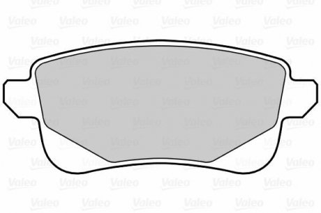 Гальмівні колодки дискові RENAULT Grand Scenic/Scenic "1,2-2,0 "R "09>> Valeo 302232 (фото 1)