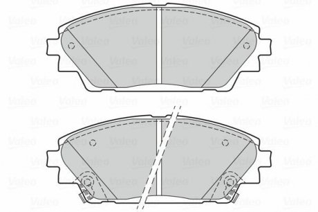 Гальмівні колодки дискові MAZDA CX-3/Mazda 3 "1,5-2,0 "F "08>> Valeo 302285 (фото 1)