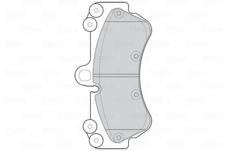 Гальмівні колодки First PORSCHE/VW Cayenne/Touareg &quot;F &quot;02-10 Valeo ="302287" (фото 1)