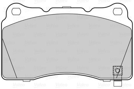 Гальмівні колодки First CADILLAC/CHEVROLET/OPEL/SAAB ATS/Camaro/Astra/9-5 "F "09>> Valeo ="302310" (фото 1)