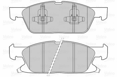 Гальмівні колодки дискові FORD/FORD USA Edge/Galaxy/S-Max &quot;1,5-2,0 &quot;F &quot;15&gt;&gt; Valeo 302311 (фото 1)