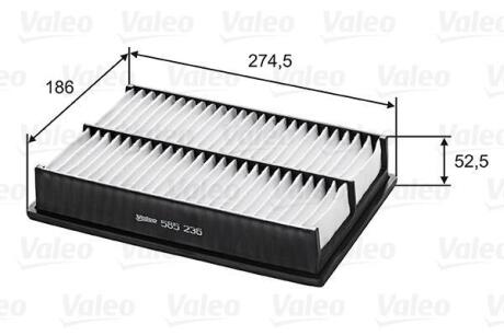 Фільтр повітряний MAZDA 3/5 "1,8-2,3 "03>> Valeo ="585236" (фото 1)