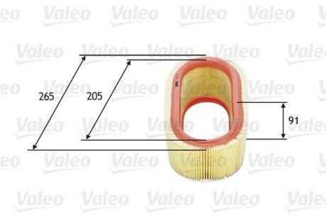 Фільтр повітряний DACIA/LEXUS/RENAULT Logan/IS/Logan &quot;1,4-5,0 &quot;96&gt;&gt; Valeo ="585647" (фото 1)