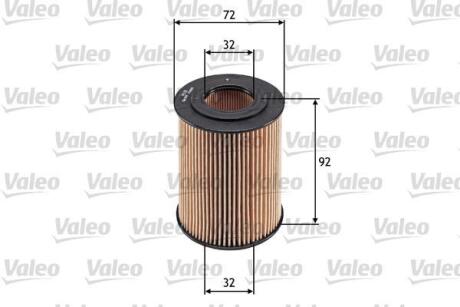 Фільтр масляний CHEVROLET/OPEL Cruze/Astra &quot;1,7 &quot;03&gt;&gt; Valeo ="586568" (фото 1)