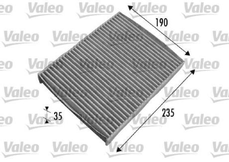 Фільтр салону FORD/MAZDA Fiesta/2 &quot;1,2-2,0 &quot;01-12 Valeo ="698693" (фото 1)