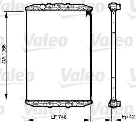 Радиатор охлаждения двигателя Valeo 733509 (фото 1)
