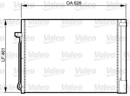 Конденсатор кондицiонера BMW X5(E70,F15) "06-19 Valeo 814367