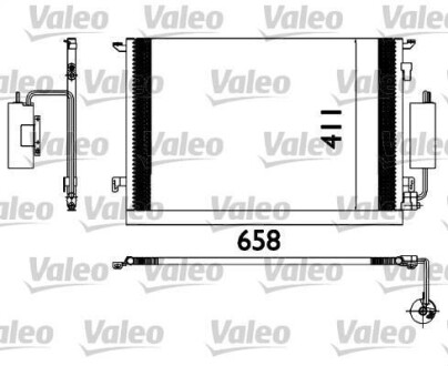 Радіатор кондиціонера FIAT; OPEL Valeo 817648