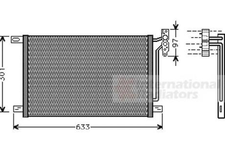 Конденсор кондиціонера BMW 3 E46/ X3 E83 04 > 10 Van Wezel 06005215 (фото 1)