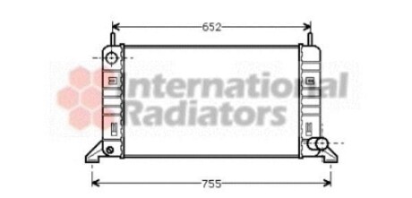 Радіатор охолодження FORD ESCORT / ORION(86-) Van Wezel 18002078
