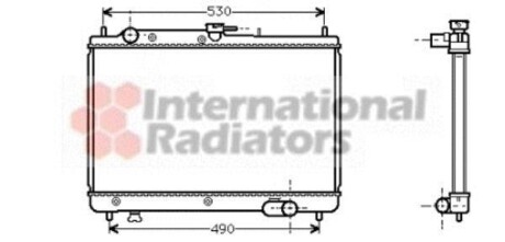Радиатор охлаждения двигателя 323 13/16/18 MT 89- small Van Wezel 27002066 (фото 1)