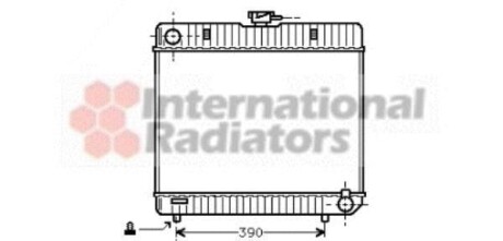 Радіатор MB W123/W126 MT 76-84 Van Wezel 30002042