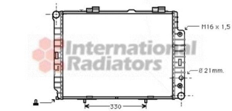 Радіатор MBW210 E-KL MT/AT +AC 97- Van Wezel 30002283