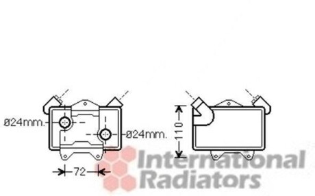 Радіатор масляний MB W202 25TD 95-00 Van Wezel 30003477 (фото 1)