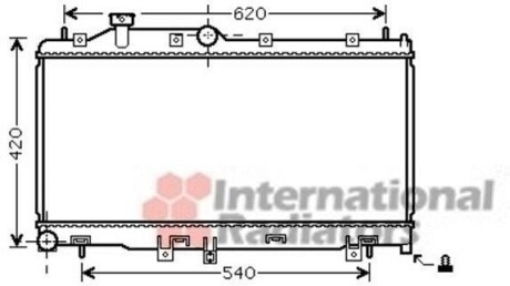 Радіатор LEGACY4/OUTB 20/25 MT 03- Van Wezel 51002065