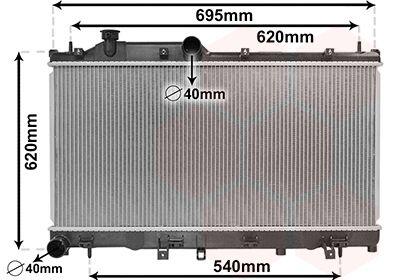 Радіатор охолодження SUBARU FORESTER 3/13 > 18 Van Wezel 51002113 (фото 1)