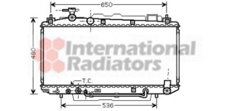 Радіатор FUNCR/RAV4 20i AT +-AC 00 Van Wezel 53002301 (фото 1)