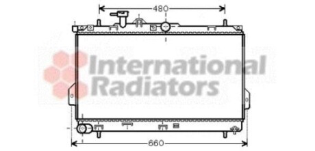 Радіатор охолодження HYUNDAI MATRIX (FC) (01-) 1.6 i Van Wezel 82002097