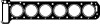 Прокладка ГБЦ OPEL Omega A 2,6-3,0 -94 612467520