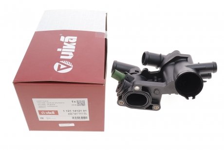 Корпус термостата с термостатом 80℃ VW Polo (01-09)/Audi A2 (00-05)/Seat Ibiza (02-09) Vika 11211412101