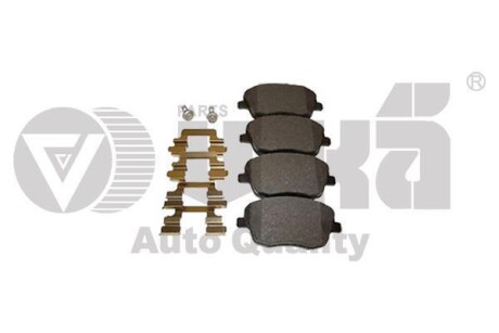 Колодки тормозные передние без датчика Skoda Fabia (00-10),VW Polo (02-10)/Seat Ibiza (02-10) Vika 66981104301 (фото 1)