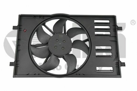 Вентилятор радіатора 400W з дифузором Skoda Superb (15-)/VW Golf (13-17), Passat (15-)/Audi A3 (13-16)/Seat Leon (13-17) Vika 99591784601