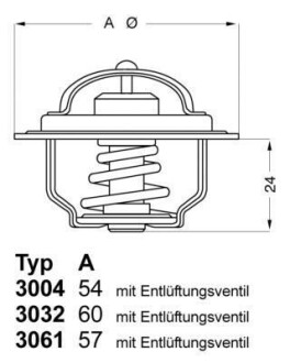 Термостат NISSAN Micra ll "1.0-1.4 "92-02 WAHLER 300482