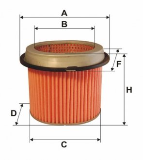 Фільтр повітряний MITSUBISHI Colt (Wix-Filtron) AM433/ WIX FILTERS WA6108