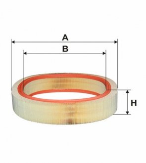 Фільтр повітряний MB 124 (Wix-Filtron) AR037/ WIX FILTERS WA6379 (фото 1)
