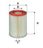Фильтр воздушный UAZ Patriot, Hunter 2.7 (077-1109080) (пр-во WIX-FILTERS) WA9822