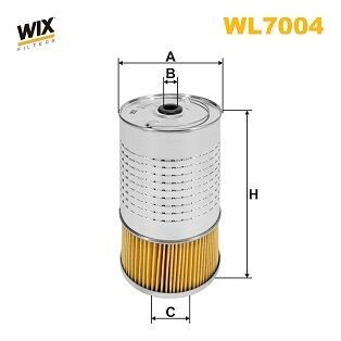 Фильтр масляный двигателя MB 124, 202 /OC602 (WIX-Filtron) WIX FILTERS WL7004