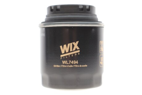 Фильтр масляный двигателя AUDI, SEAT, SKODA, VW (WIX-Filtron) WIX FILTERS WL7494