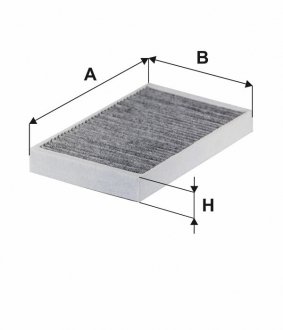 Фільтр салону ВАЗ 1118 вугільний (WIX-Filtron) / K 1229A WIX FILTERS WP2001