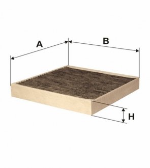 Фільтр салону вугільний (WIX-Filtron) K1089A/ WIX FILTERS WP9107