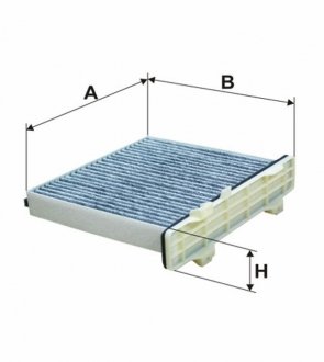 Фільтр салону вугільний (Wix-Filtron) WIX FILTERS WP9373