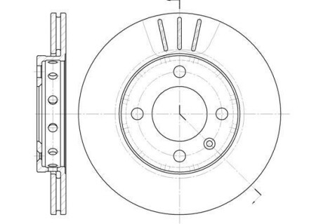 Гальмівний диск перед. VW Polo/Lupo 94-05 (239x18) WOKING D6426.10