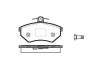 Гальмівні колодки перед. Audi 100/80/A4/Caddy/Cordoba (85-04) P0343.40